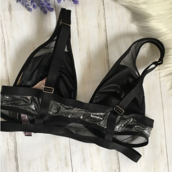 VICTORIA'S SECRET Shine Strappy Mesh BRA S NWT - Picture 5 of 7